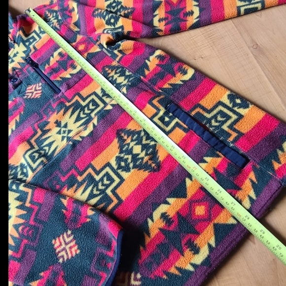 Southwest Pattern Fleece Hooded Sweater - Picture 8 of 15